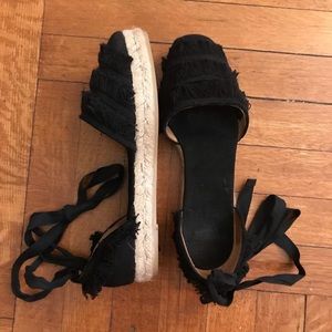 HOST PICK❤️ Black Fringe Espadrilles from Castañer